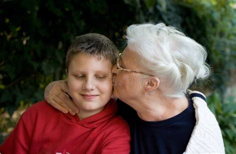granny and grandson stock image image 5112371