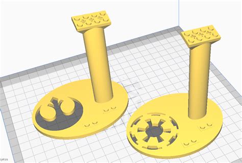 Stl File Lego Stand Star Wars Ships With Minifigures ⭐・3d Printer