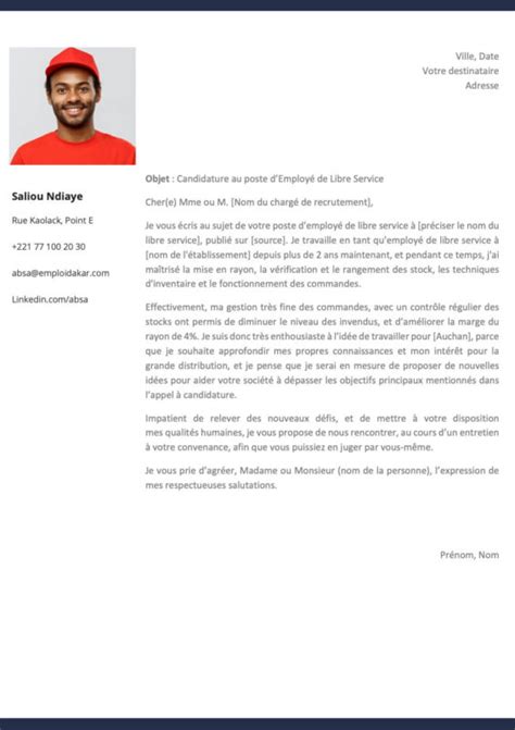 Exemple De Lettre De Motivation Employé Libre Service Leclerc Carrefour