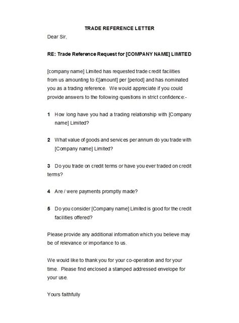 45 Awesome Business Reference Letters Templatearchive