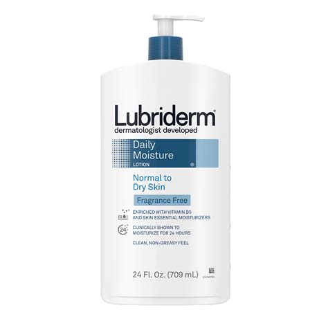 Lubriderm Daily Moisture Body Lotion Fragrance Free 24 Fl Oz