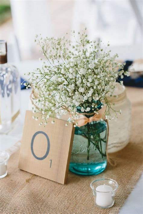 Mason Jar Centerpieces Ideas For Wedding Reception