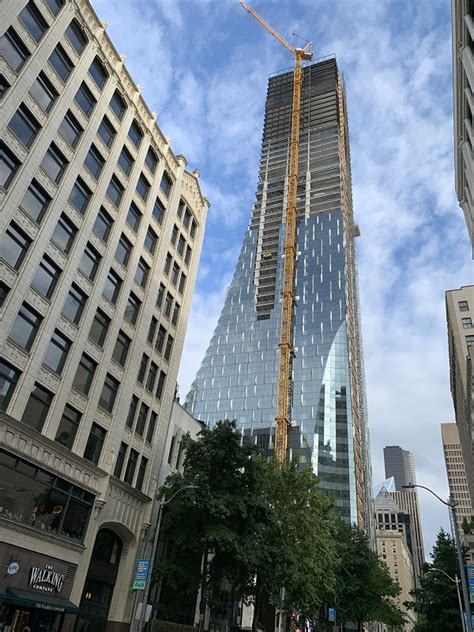 Friday The Rainier Square Tower Has Topped Out Willems Planet