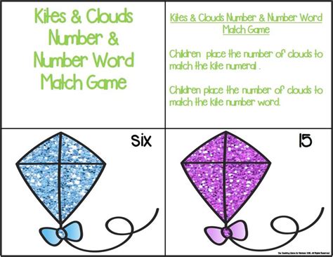 Kites Math Centers And Games For K 2nd Special Education And Home
