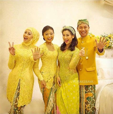 Kebaya Yellow Bridesmaid Dresses Yellow Lace Dresses Traditional