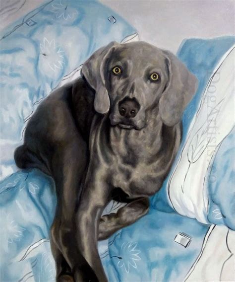 Fab Weimaraner Paintings Raiff Custom Hand Painted Dog Portraits