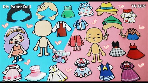 Toca Life World Game Diy Paper Doll Toca Life