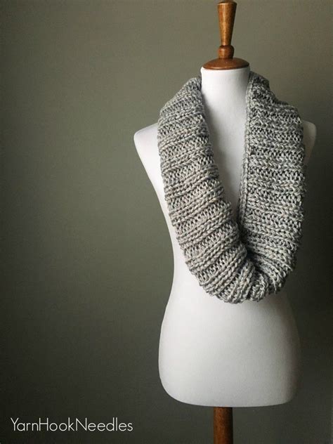 Knitted Rib Cowl With Free Pattern Yhn Yarnhookneedles Cowl