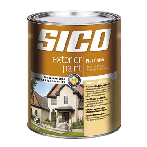 Free shipping $99 & over. SICO "Flat finish" Exterior Latex Paint 811-503-875ML ...