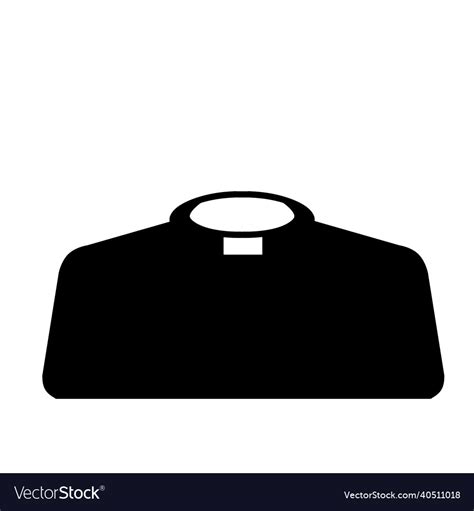 Catholic Priest Symbol Of Religion And Church Vector Image