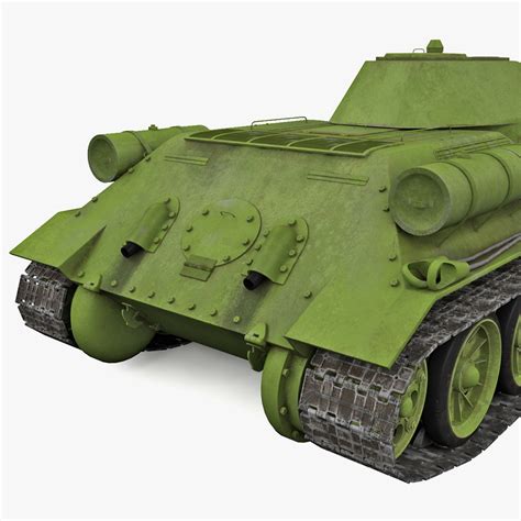 Modèle 3d De Tank Soviétique T 34 Summer Paint Turbosquid 730785