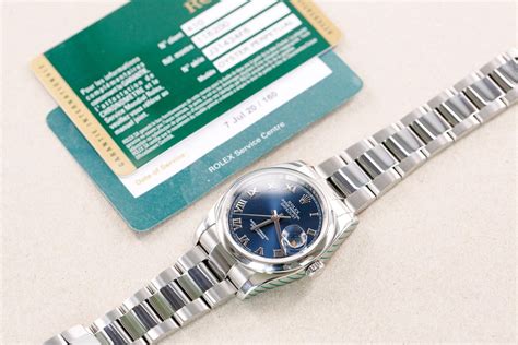 Rolex Datejust 116200 Blue Roman Oyster Perpetual Steel Box And Papers