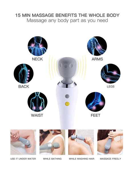 2020 Best Seller Handheld Electric Body Massager Vibrator Shiatsu Back Massager Wireless Massage