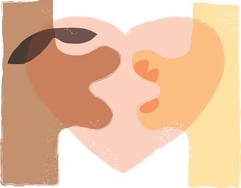 Interracial Kissing Illustrations Royalty Free Vector Graphics And Clip
