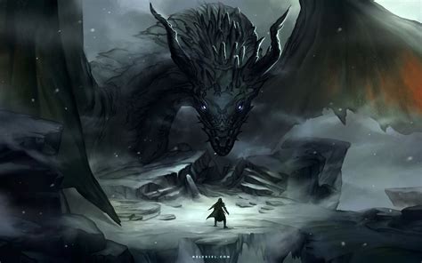 Artstation Reunion Nele Diel New Fantasy Fantasy Dragon Dark