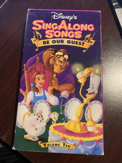 DISNEY S SING ALONG Songs Be Our Guest VHS Volume 10 EUR 5 45