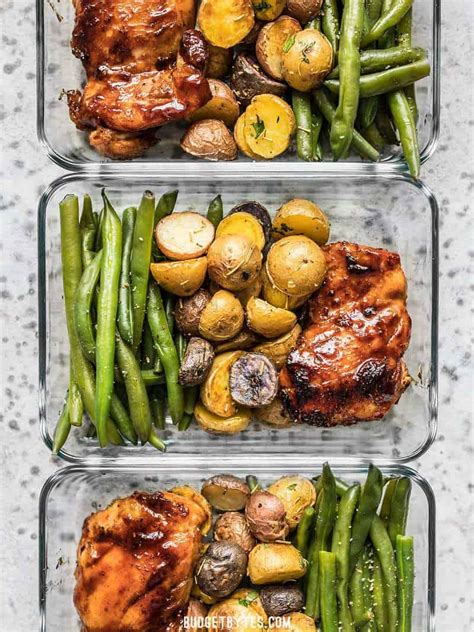 Glazed Chicken Meal Prep Budget Bytes