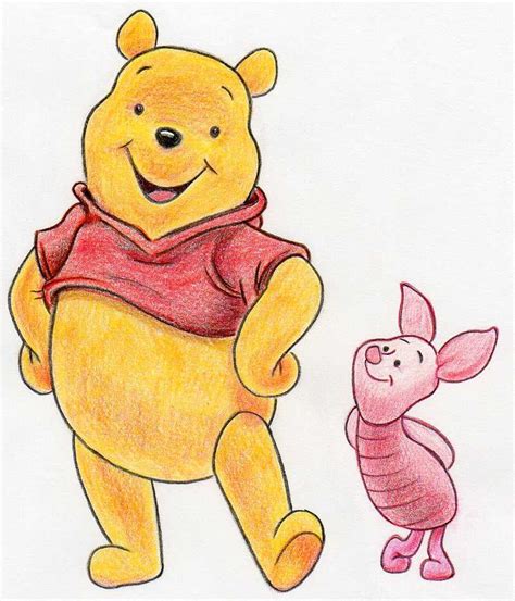 Winnie the pooh, affectionately called pooh bear, is an anthropomorphic bear character originally created by english author a. Draw Winnie The Pooh and Piglet. Step By Step Tutorial