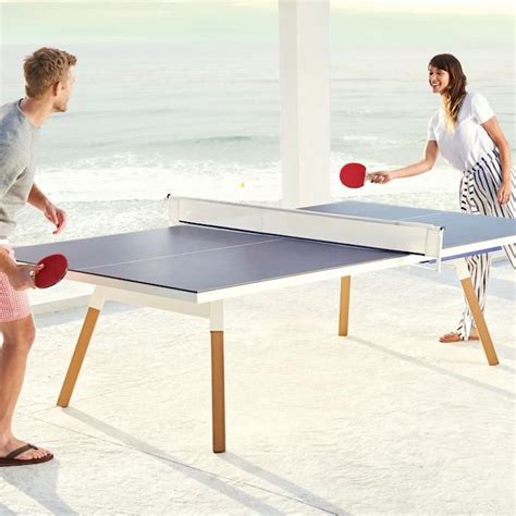You And Me Indooroutdoor Table Tennis Frontgate In 2020 Large Dining