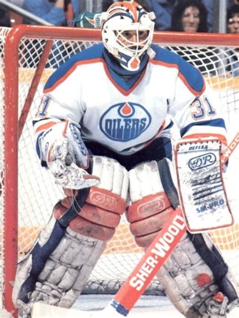 Grant Fuhr 1981 91 • Edmonton Oilers Sport Hockey Hockey Goalie