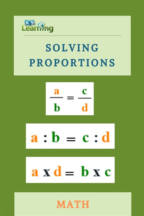 Solving Proportions | K5 Learning