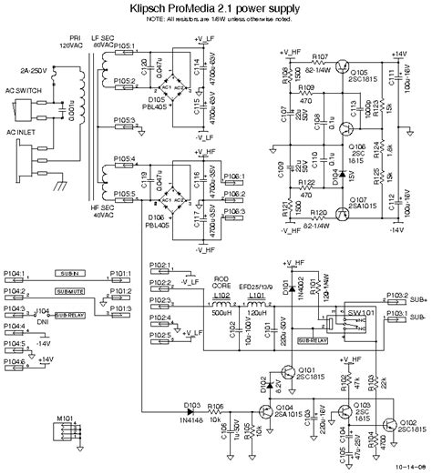 Klipsch promedia 2 1 thx certified computer speaker system black. Klipsch ProMedia 2.1 subwoofer repair - Page 1