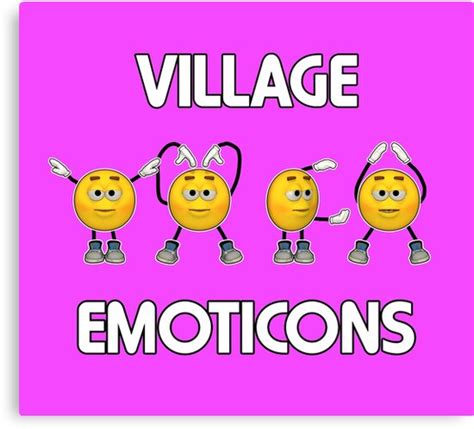 Village Emoticons Ymca Canvas Print By Technoqueer Redbubble