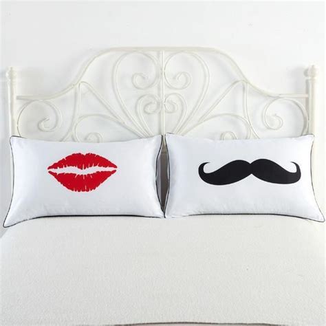 I Love My Wifey And I Love My Hubby Couples Pillow Covers Couple Pillow Couple Pillowcase