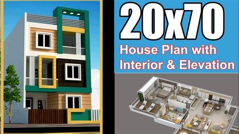 10x40 House Plan With 3d Elevation Gaines Ville Fine Arts