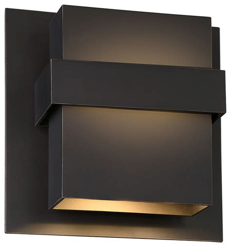 Led Indooroutdoor Wall Sconce Oil Rubbed Bronze Transitional