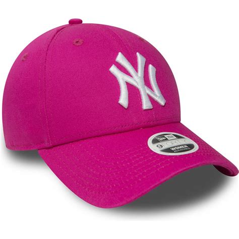 New Era Curved Brim 9forty Essential New York Yankees Mlb Pink