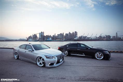 Stance Nations Two Amazing Twin Slammed Vip Ls460s Club Lexus Forums