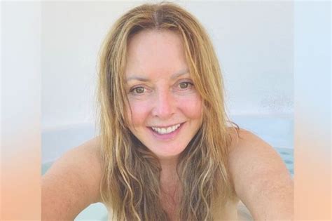 Carol Vorderman Poses In Nude Bikini As She Unwinds In Hot Tub