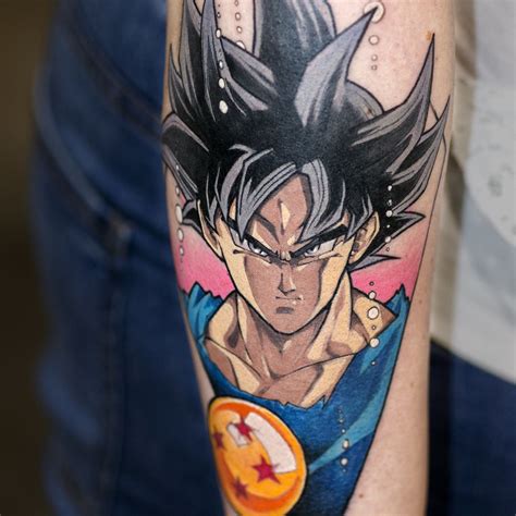 Goku Tattoo Gokutattoo Gokutattooidea Anime Tattoos Sketch Style