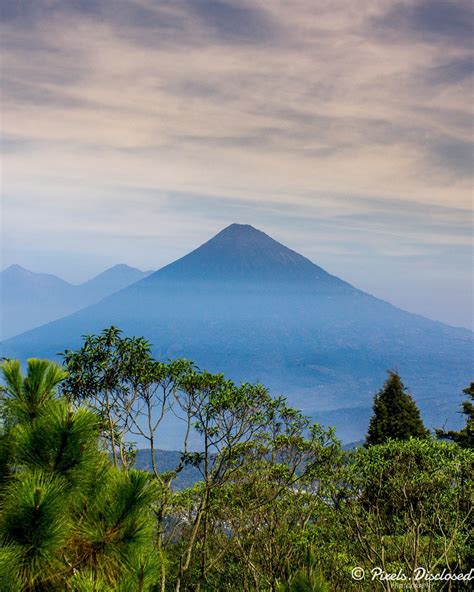 Volcán Atitlán Finally Peeking Out From Behind The Clouds At Lake