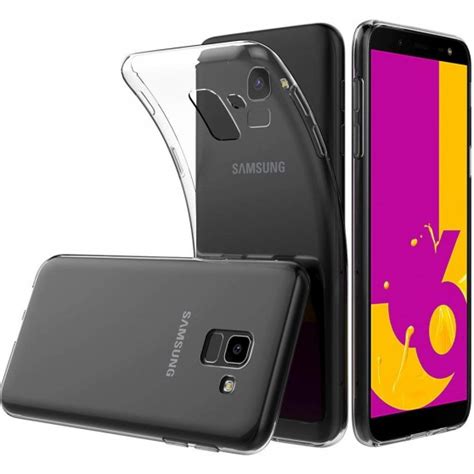 Funda Silicona Gel Para Samsung Galaxy J6 Transparente Flexible Carcasa