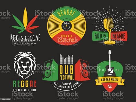 Vector Reggae Icons Stock Illustration Download Image Now Istock