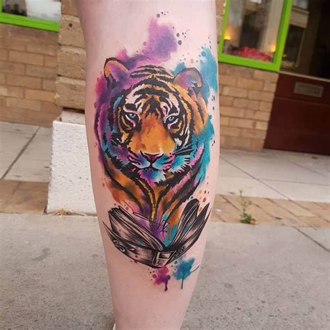 12 Best Watercolor Tiger Tattoo Designs And Ideas Petpress