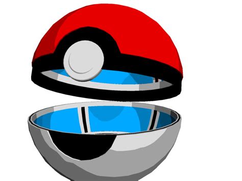 Rendered Open Pokeball By Johtoproject On Deviantart