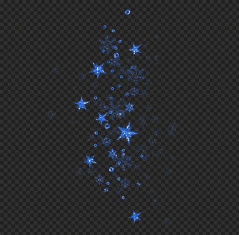 Blue Shine Falling Stars Effect Png Citypng