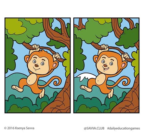 Savvaclub Dailyeducationgames Day 6 Find 5 Differences Задачка на