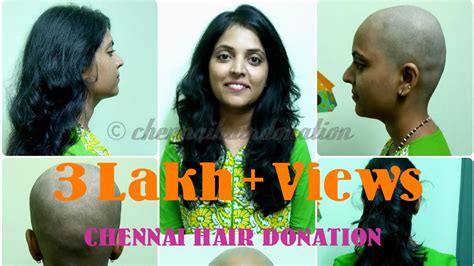 indian women headshave dry shave straight razor long hair shave chennai hair donation