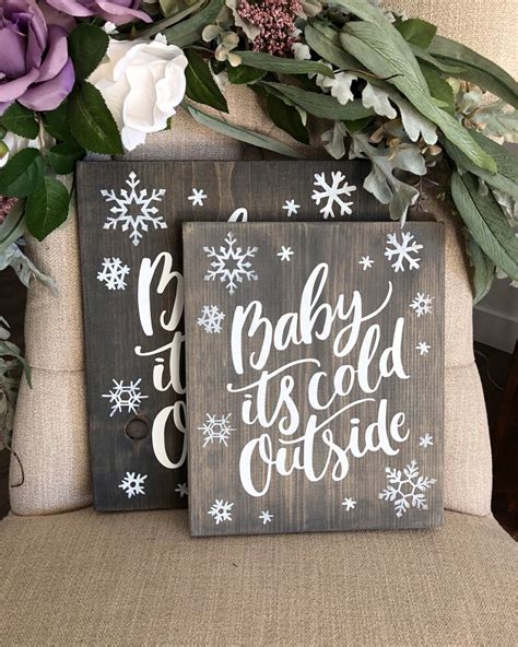 Baby Its Cold Outside Sign Baby Shower Decorations Home Etsy 日本