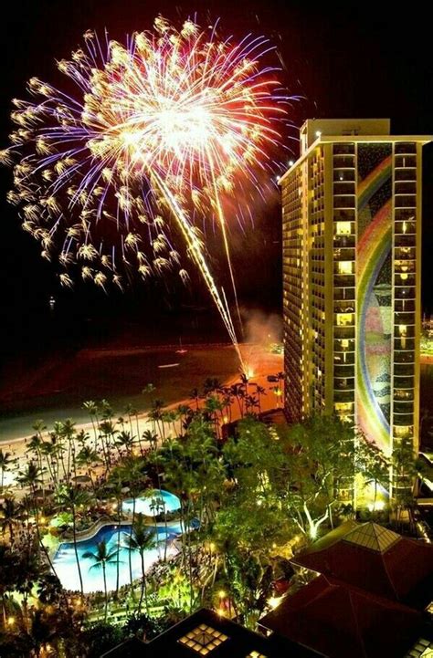 Pin By Coco On Fireworks ️ Hawaii Resorts Hawaii Honeymoon Hilton