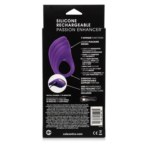 Silicone Rechargeable Passion Enhancer Erotika Ca