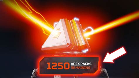 Opening 1250 Apex Packs How Many Heirlooms Youtube