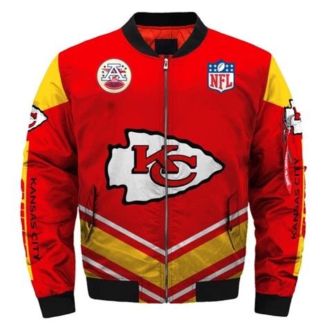 Kansas City Chiefs Bomber Jacket Winter Coat T For Men Jack Sport Shop