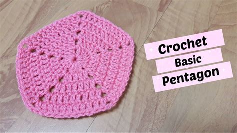 How To Crochet A Solid Pentagon Crochet With Samra Youtube