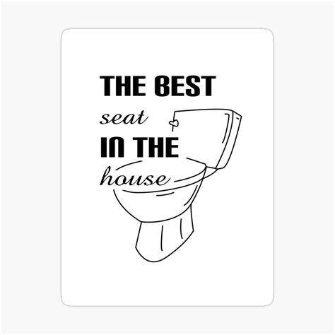 The Best Seat In The House Bathroom Wall Art Print Unframed A2 A3 A4