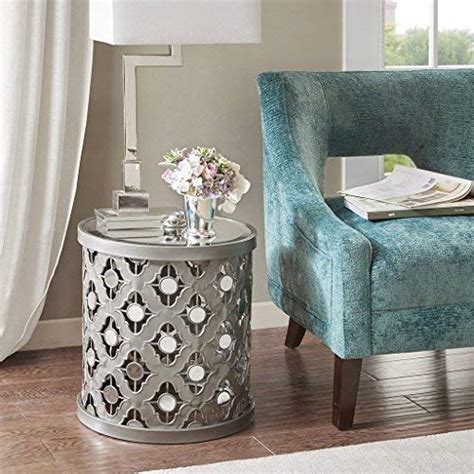 Buy Madison Park Arian Accent Tables Mirror Glass Metal Side Table